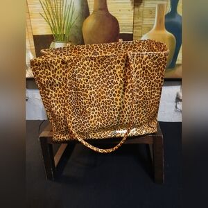 Ladies  leopard print tote bag